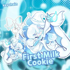 First Milk Cookie Acrylic Keychain | Cookie Run Kingdom Fanart