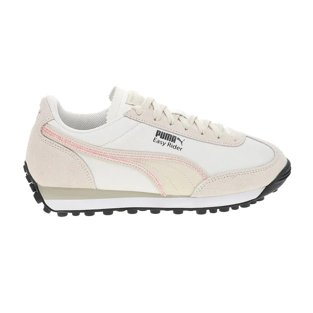 PUMA Womens Easy Rider Gentle Meld Lace Up Sneakers Shoes Casual - Beige, White