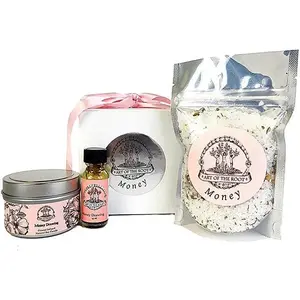 Money Drawing Gift Set With Oil, Candle & Bath Salts | Art Of The Root