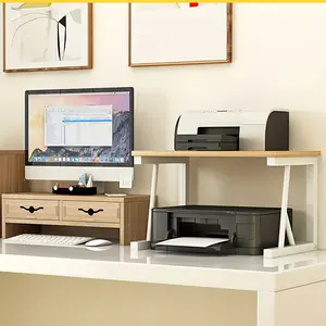 New Printer Stand Desktop Printer Stand 2 Tier Wood Storage 3D printing equipment