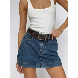 Gazelle Denim Skort Mid Wash
