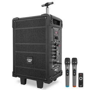 8" Portable Bluetooth Speaker - 350W Power, Rechargeable Battery, FM Radio