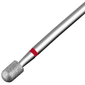 Nail Drill Bit,Cylinder Diamond Carbide Cuticle Remover Bit,3/32" Shank,Professional Diamond Carbide Nail Drill Bit for Acrylic Gel Nails,Home Salon & DIY(Fine)