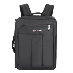 Sakos Flash 11 4-in-1 Convertible Laptop Bag – Backpack, Briefcase, Messenger & Crossbody, Water-Resistant 15.6 Inch Computer Bag