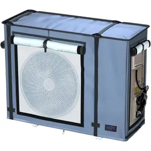 NGB Mini Split Cover, Unit Cover for Air Conditioning Condensing HVAC,35.4x15.4x27.5 Inches, Waterproof, Windproof, Snowproof, For All,Grey Color.