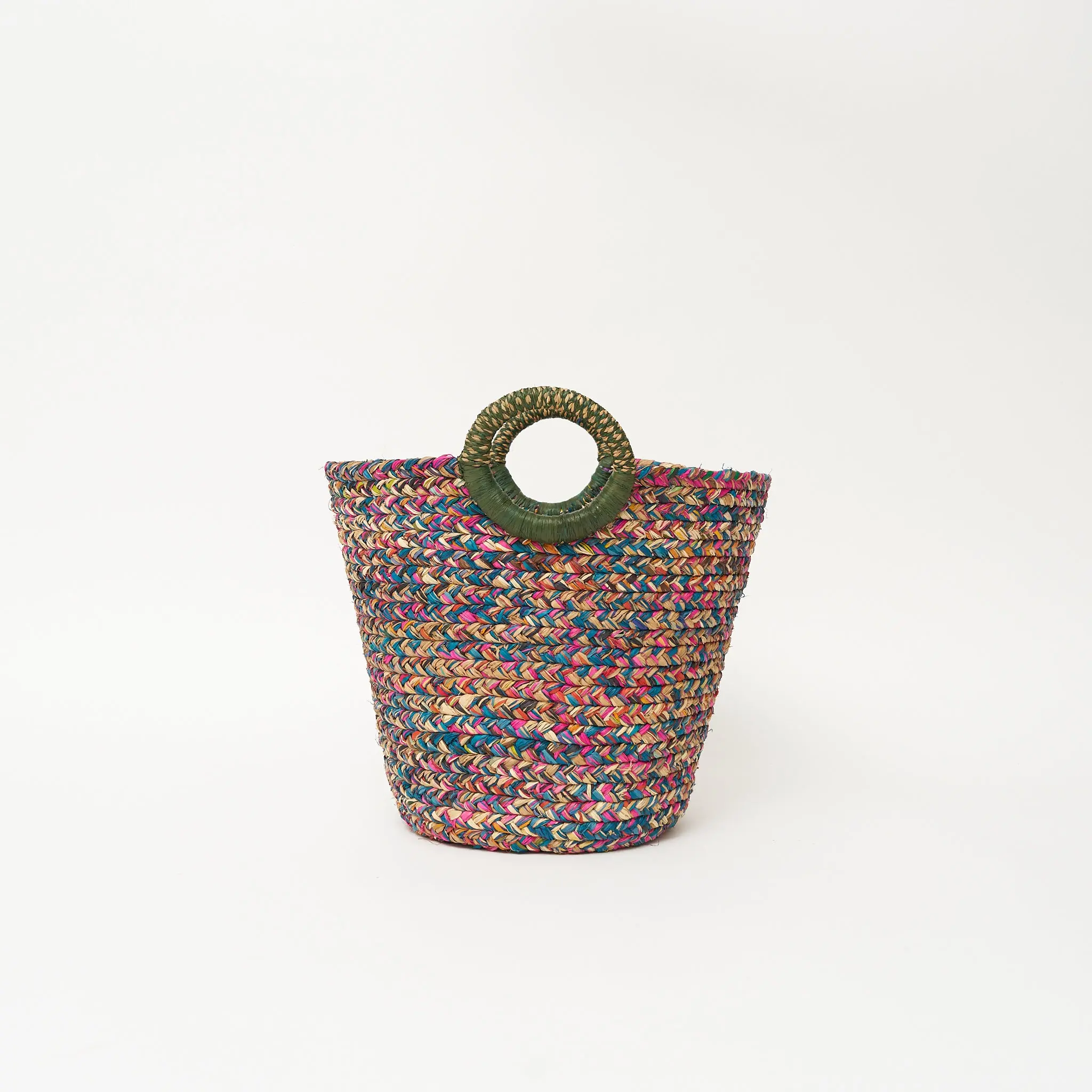 Raffia Braided Basket