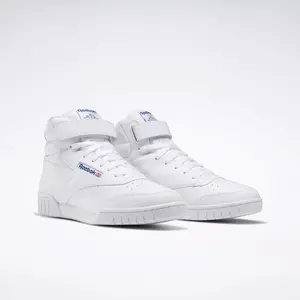 Reebok Men's Ex-o-fit Hi Sneaker - White/Blue Reebok Men's Ex-o-fit Hi Sneaker - White/Blue