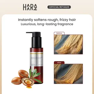 HAARAZ Argan Oil Hair Serum 100ml | Made with Ferment Oil Complex | Frizz Control, Shine, & Scalp Care | Nourishes & Hydrates Hair | Lightweight Hair Oil