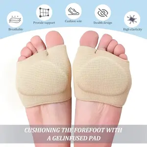 Ultra Comfortable Arch Support Cushion Insoles for Men and Women, Soft and Breathable Sock-Like Design, Shock Absorption for Walking and Running