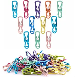 Chip Clips,30PCS PVC Coated Material  Packaging Clip, Clips Bag Clips,Bag Clips,Clips for Package,Chip Clip,Clothes Pins(Mixed Colors 30 count),11.5 x 4.72 x 1.06