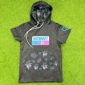 BatWrapz BSBL GOAT Short Sleeve Training Hoodie Youth - Black