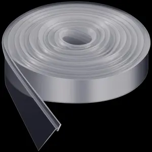 108 Inch Shower Door Seal Strip  Swing Doors Bathroom Seal Bottom  Sweep Replacement for  Bathroom Glass Shower Door(Clear,Incline T Style)