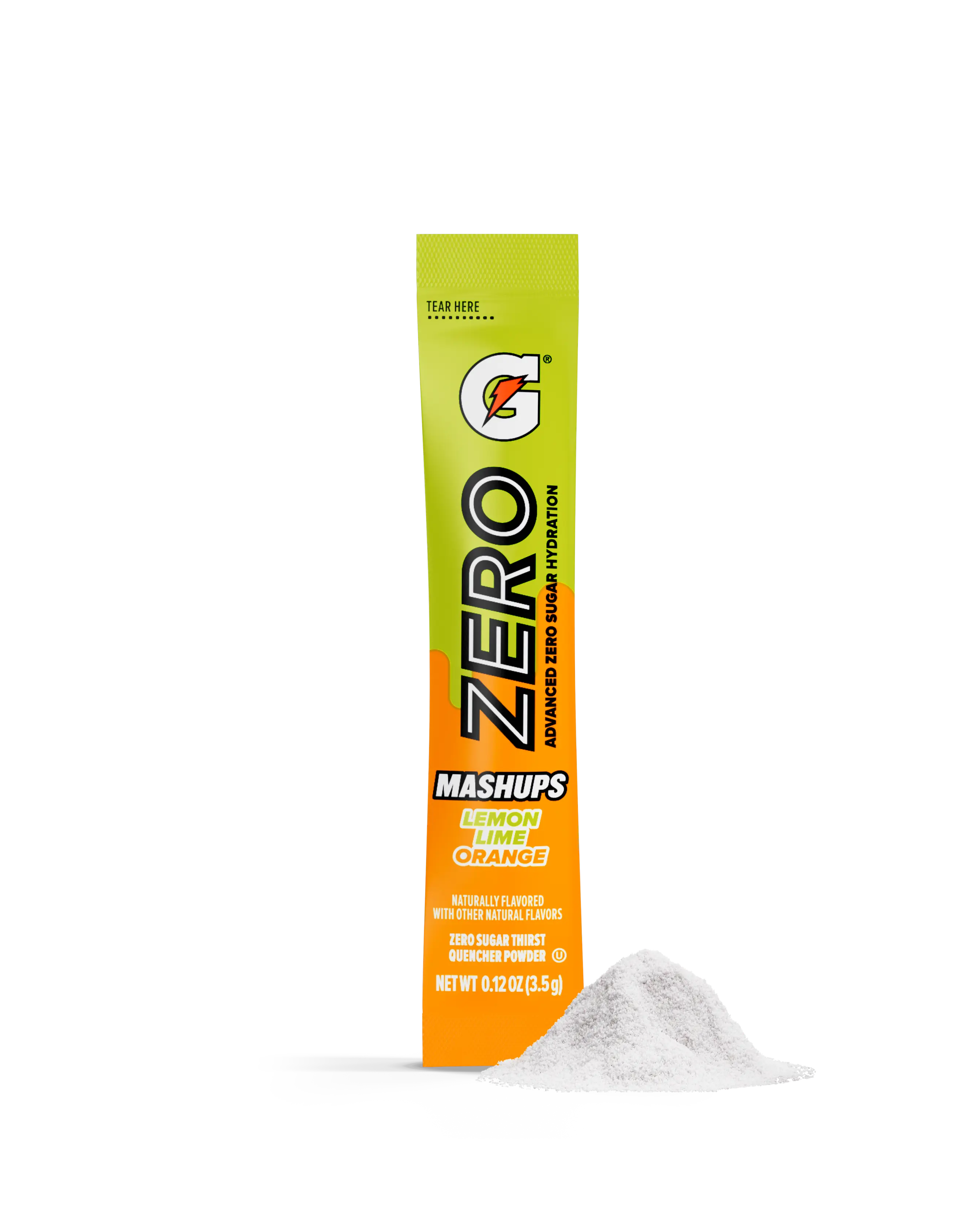 GZero Mashups|Single-serve powder|Lemon Lime/Orange|96 pack