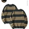 【Black Friday】Men’s Fall/Winter Striped Crew-Neck Knit Sweater, Casual Regular-Fit Long-Sleeve Style for Daily & Outdoor Wear