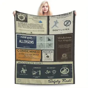 Flannel blanket - A soft, warm, quick-drying, rectangular home decor blanket suitable for sofas, beds, offices, camping, etc. | Suitable for all seasons, office decorative blanket.