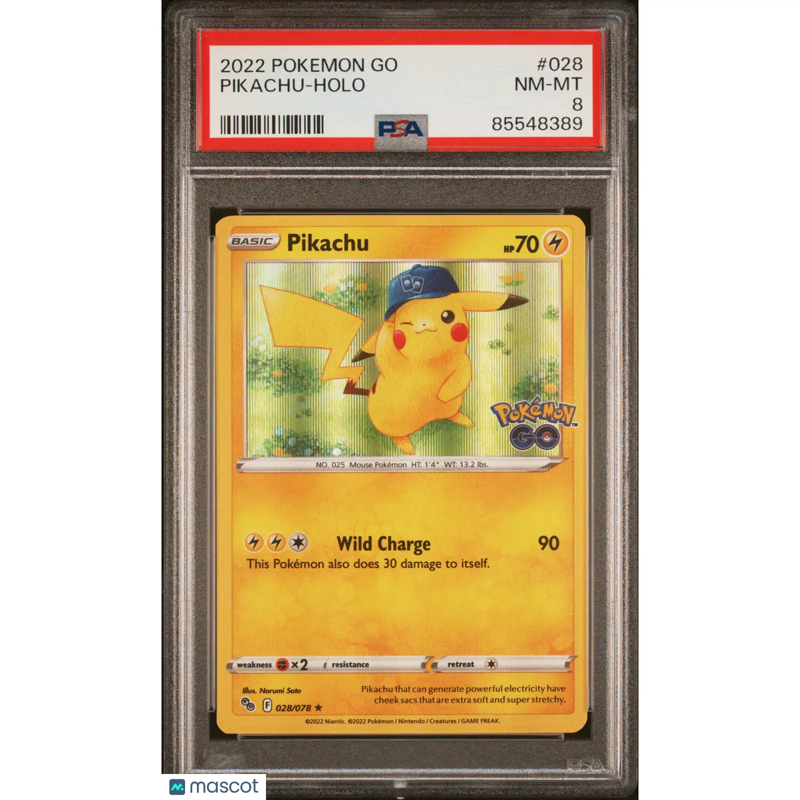 PSA 2022 Pokémon TCG Pikachu #028 8