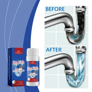 JUE-FISH Drain Cleaner – Helps Clear Clogs & Reduce Odors in Kitchen & Bathroom
