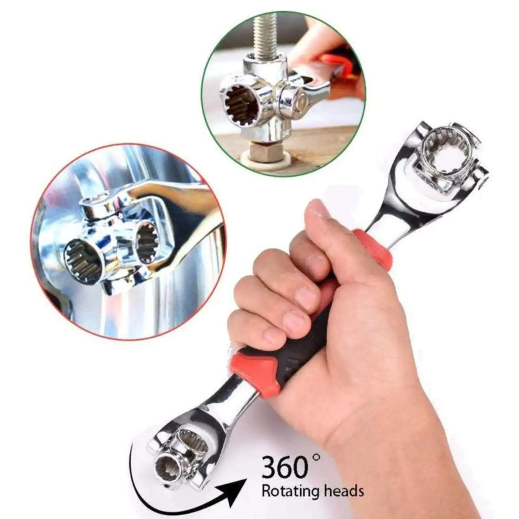 2026 New Combination Wrench Set,Universal Wrench with Multifunction 360 Degree Rotating Head,52 in 1 Socket Wrench Tool,Spanner Tool for Home and Car Repair.