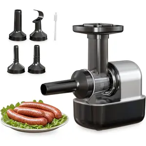 Electric Sausage Stuffer, Kitchen Homemade Sausage Machine with 3 Stuffing Tubes and 1 Meatball Tube, Suitable for Kitchens,Dining Rooms,Makes Delicious Sausages and Meatballs in Various Sizes