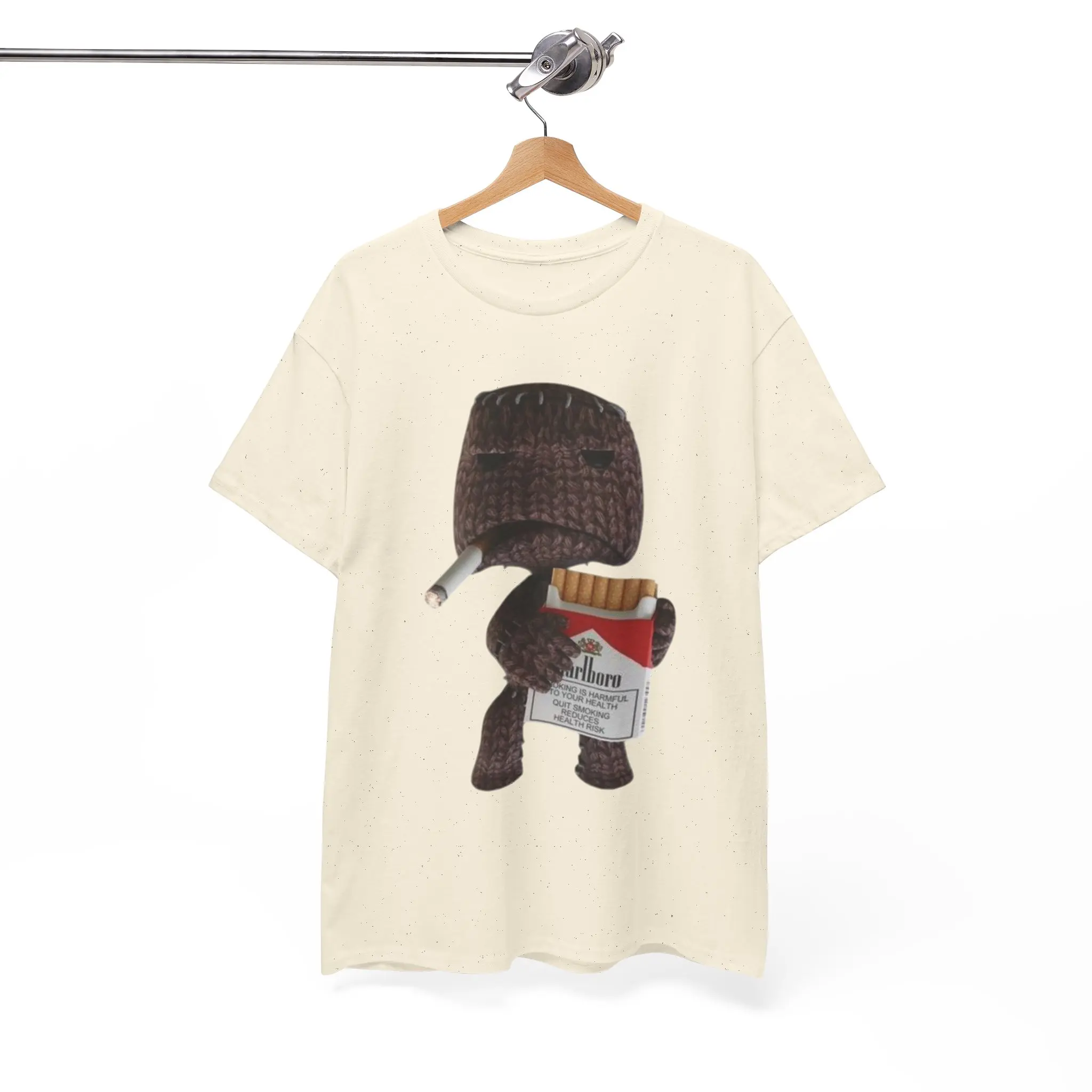 sackboy cigarette Smoking Marlboro Shirt • Picturestees Clothing LLC quality vinyl Sackboy Smoking Marlboro Little Big