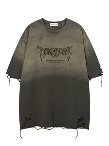 Men's Letter Print Tee, Loose Casual Fashion Short Sleeve T-shirt for Summer, Men's Top for Daily Wear