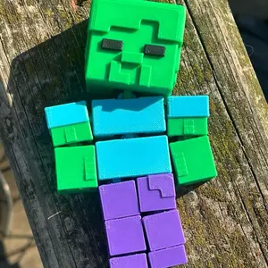 3d Printed MineCraft Zombie (3D Printed Minecraft Decor)