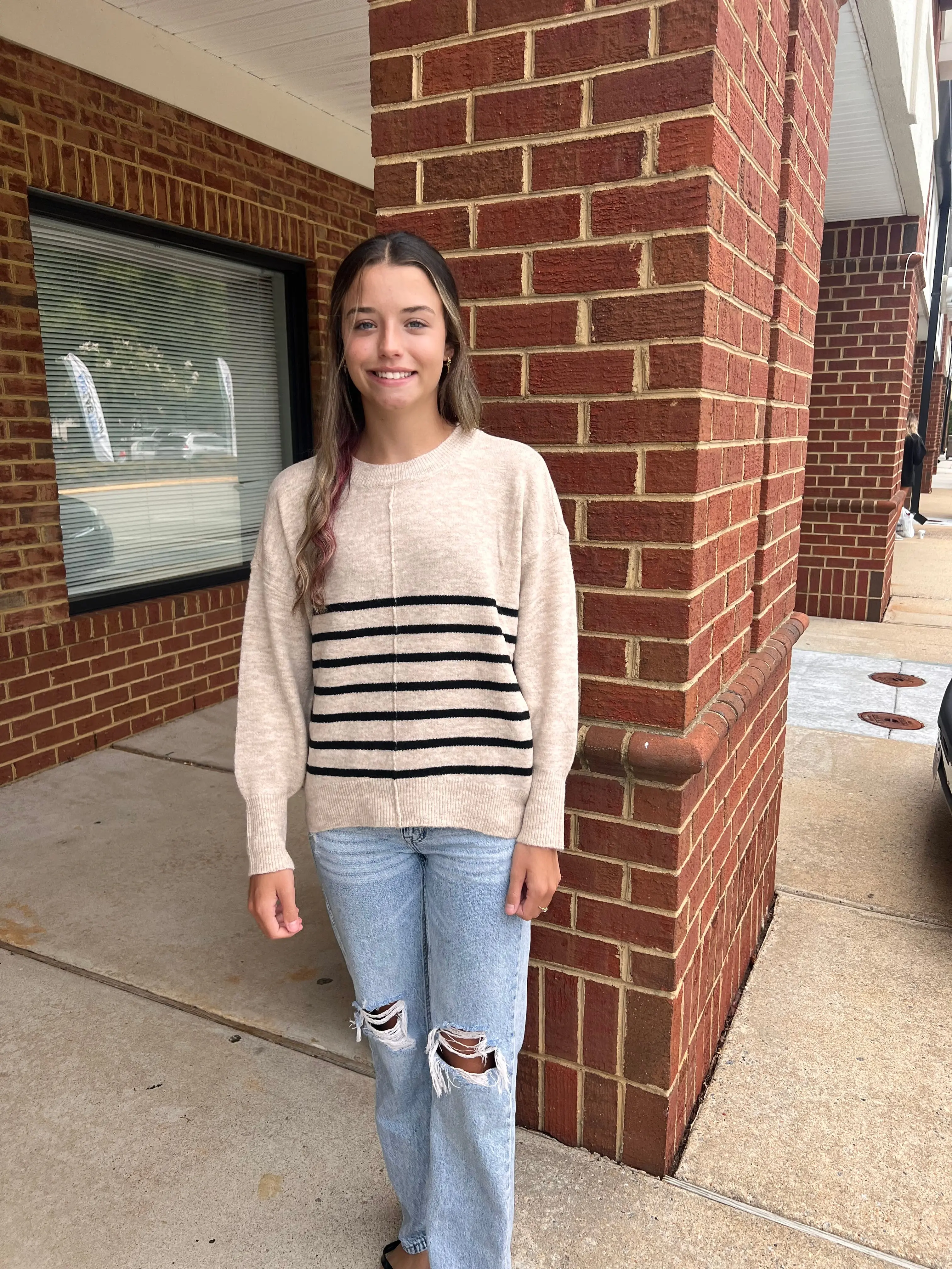 Timeless Heather Beige Sweater