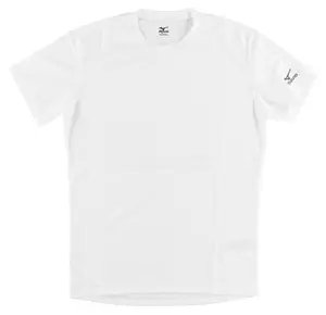 Mizuno Mens Running Short Sleeve Shirt White