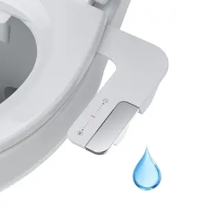 Garvee Bidet Attachment for Toilet - Dual Nozzle Feminine Wash, Bidet Sprayer for Bathroom,Adjustable Water Pressure,Non-Electric Toilet Bidet for Bathroom Accessories(chrome handle)