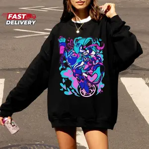 Ozzie & Fizz Shirt, Asmodeus and Fizzarolli, Sweatshirt, Hoodie, Helluva Boss Shirt, Vivziepop Shirt Cotton Crewneck