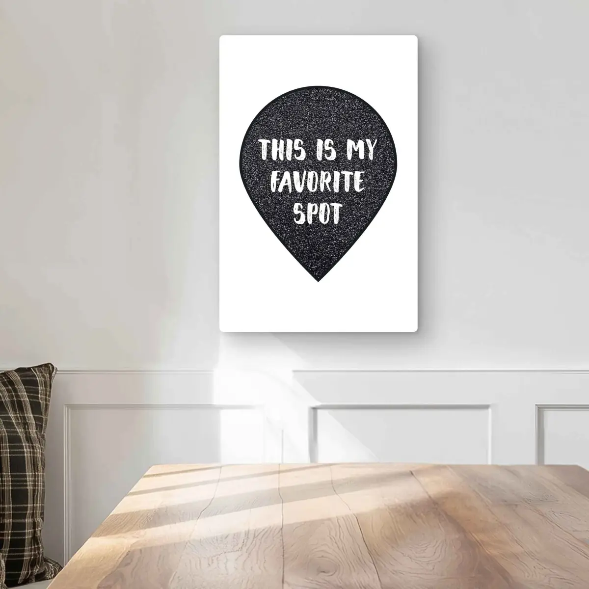 Begin Home Decor C1MP1218QHUTBR 12 x 18 in. It My Favorite Spot Wall Art - Monochrome Bathroom Metal Print