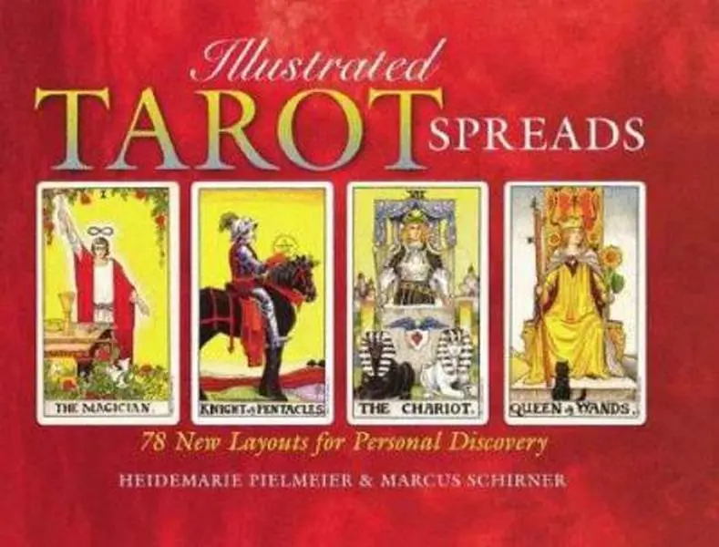 Used Soft Cover Illustrated Tarot Spreads Paperback Book - 78 New Layouts for Self-Discovery by Heidemarie Pielmeier, Tarot Deck Guide, 96 Pages, 0.72 lbs, Good Condition, No Damage, English Language