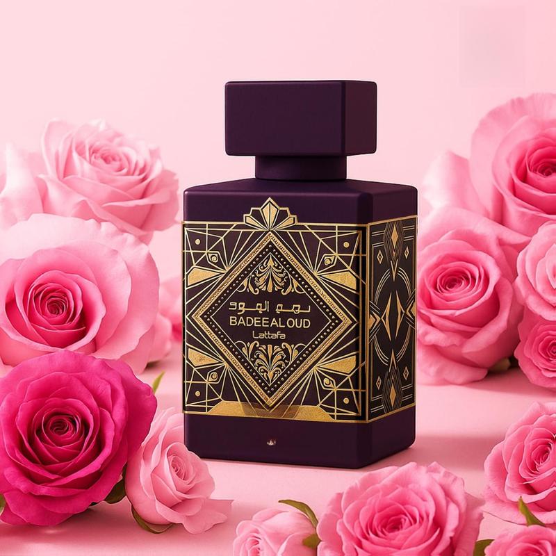 Lattafa Bade'e Al Oud Amethyst for Unisex Eau de Parfum Spray, 3.4 Ounce / 100 Ml Aromatic Woody Fragrance Floral Oriental Fragrance Amber Vanilla