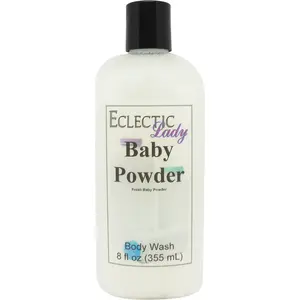 Baby Powder Liquid Pearl Body Wash, 3 in 1 Use for Bubble Bath, Hand Soap & Body Wash