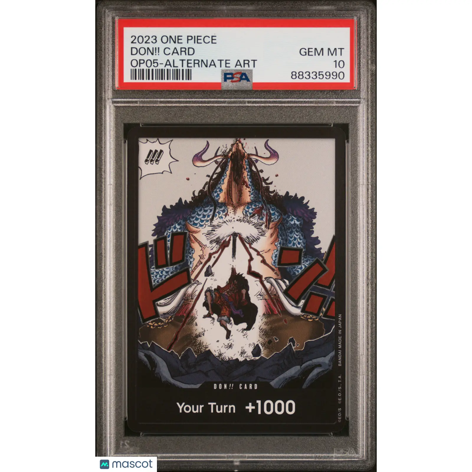 PSA 2023 One Piece Luffy Don!! Card OP 05 Awakening of the New Era ENGLISH 10