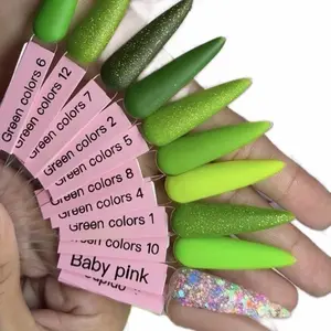 Acrílicos colección verde