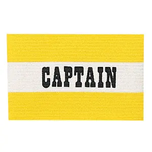 Champion Sports  Adult Captain Arm Band, Yellow & White