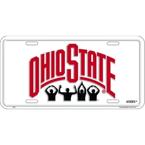 Signs 4 Fun Parody License Plate | Ohio State Fans L Plate | 12” x 6” Decorative License Plate | Decoration Plate for Vehicle/Wall | Man Cave Decorations | Made in The USA
