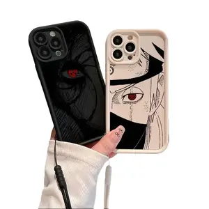 Anime Cool-N-Narutos Phone Case for IPhone 17 16 15 14 13 12 11 Pro Max  XS X  Plus Soft TPU Back Cover With Hand Strap Halloween Gifts