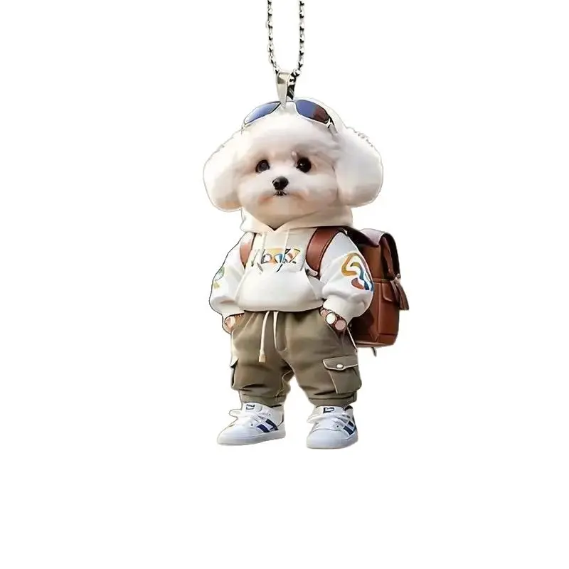 3D Teddy Bear Keychain Bag Charm, Boutique-Style Metal Alloy Pendant in Animal Form with Hook Closure for Everyday Wear, Teddy Motif, 3D Animal Motif, Casual, Cute Collectibles, Daily, Bag Charm Styling, Unisex, Kawaii Accessories, Engagement, No Warning,