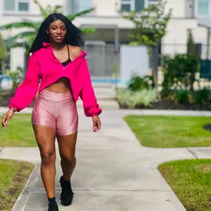 Pink Crop Gym Jacket