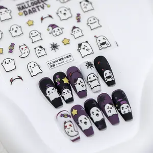 Cute Halloween Ghost Nail Art Stickers (359)