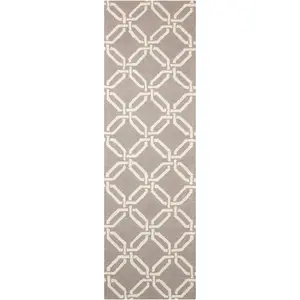 Nourison Home Linear LIN08 Silver Contemporary Hooked Rug