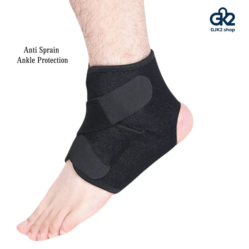 Adjustable Ankle Support Brace, Compression Ankle Wrap for Soccer Basketball, Anti-Sprain Stabilizer Protector for Men & Women Sports anklet