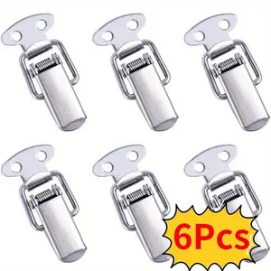 6pcs Toggle Latches, Spring Loaded Clamp Clip, Case Box Latch Catch, Toggle Tension Lock, Lever Clasp Closures, Crate Lock Snap Lock