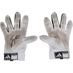 Jackson Holliday Baltimore Orioles Autographed Game-Used White and Black Adidas Batting Gloves from the 2024 MLB Season - RG133321639-40 - Fanatics Authentic Certified