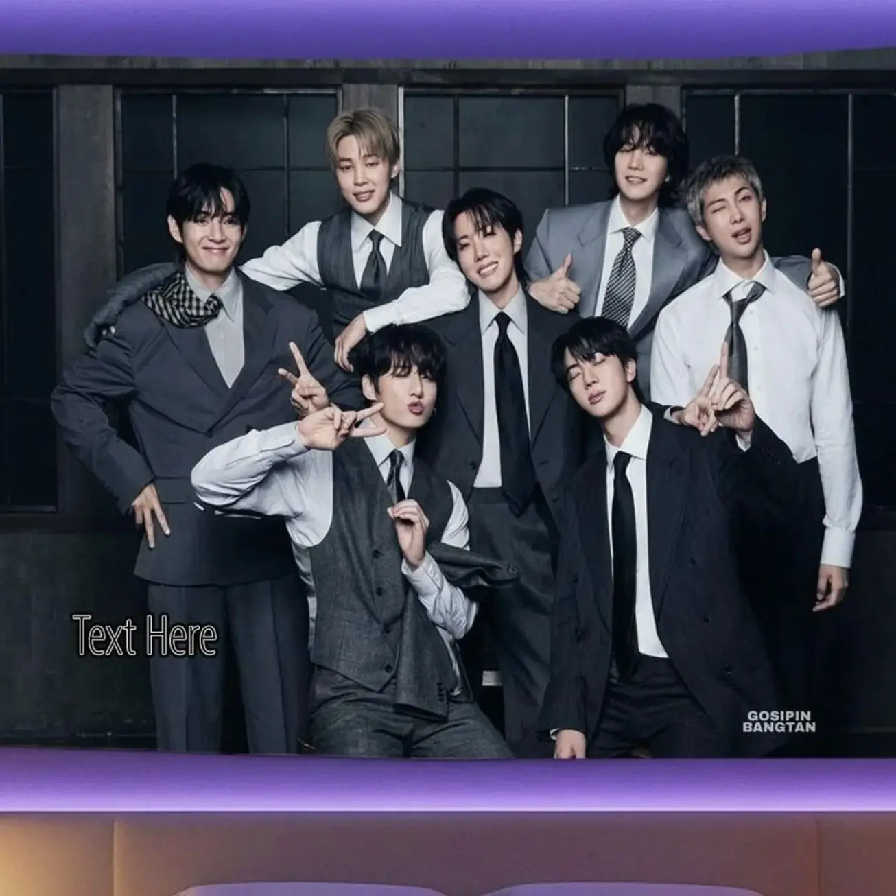 Custom Text Bangtan Hanging Tapestry | Bantan Boys | Personalized Wall Art