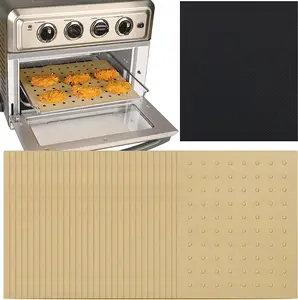 100 PCS Unbleached Air Fryer Parchment Paper, 11 x 9 inch Perforated Rectangular Air Fryer Toaster Oven Disposable Liners for Cuisinart, Ninja Foodi, Breville, Gowise, Black Decker