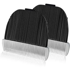 2 Pack Replacement Blade Compatible with Low Noise Dog Clippers, Made of Ceramic Blade & Stainless Steel Blade