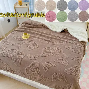 Butterfly Pattern Throw Blanket, Soft & Skin-Friendly Material, Elegant Home Decor Accessory, Perfect Gift Idea for Any Occasion